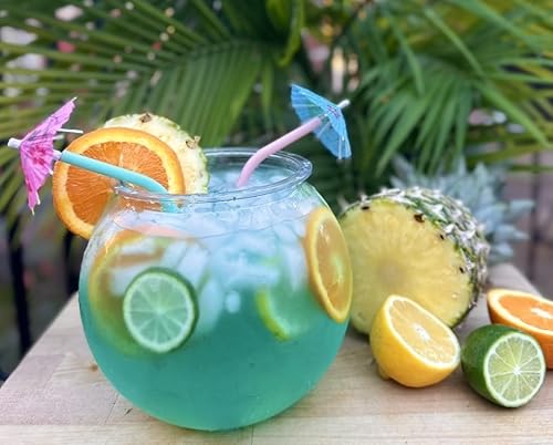 Miniatura 5 de Aquatic Wonder - Cuenco de pescado redondo, de plástico transparente y cristalino, resistente a la rotura y peso ligero. Ideal para acuario de peces