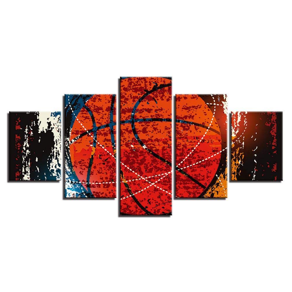 Peinture à l'huile affiche basketball décoration maison jet d'encre