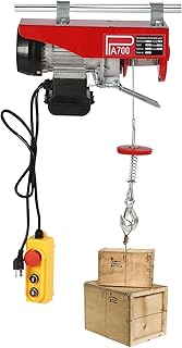 Electric Hoist, Hoist Winch, 1450w Electric Winch, 110v Electric Winch, 1763 Lbs Electric Lift with Remote Control & Single/Double Slings