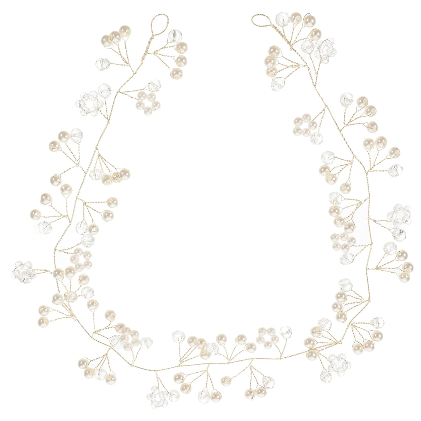 FRCOLOR 5 Piezas Diadema Con Cristales Diadema Para Niñas Lazos Para El Cabello Niña Diademas Para Niñas Tocado Novia Damas Diademas Accesorios Perder Con Cuentas