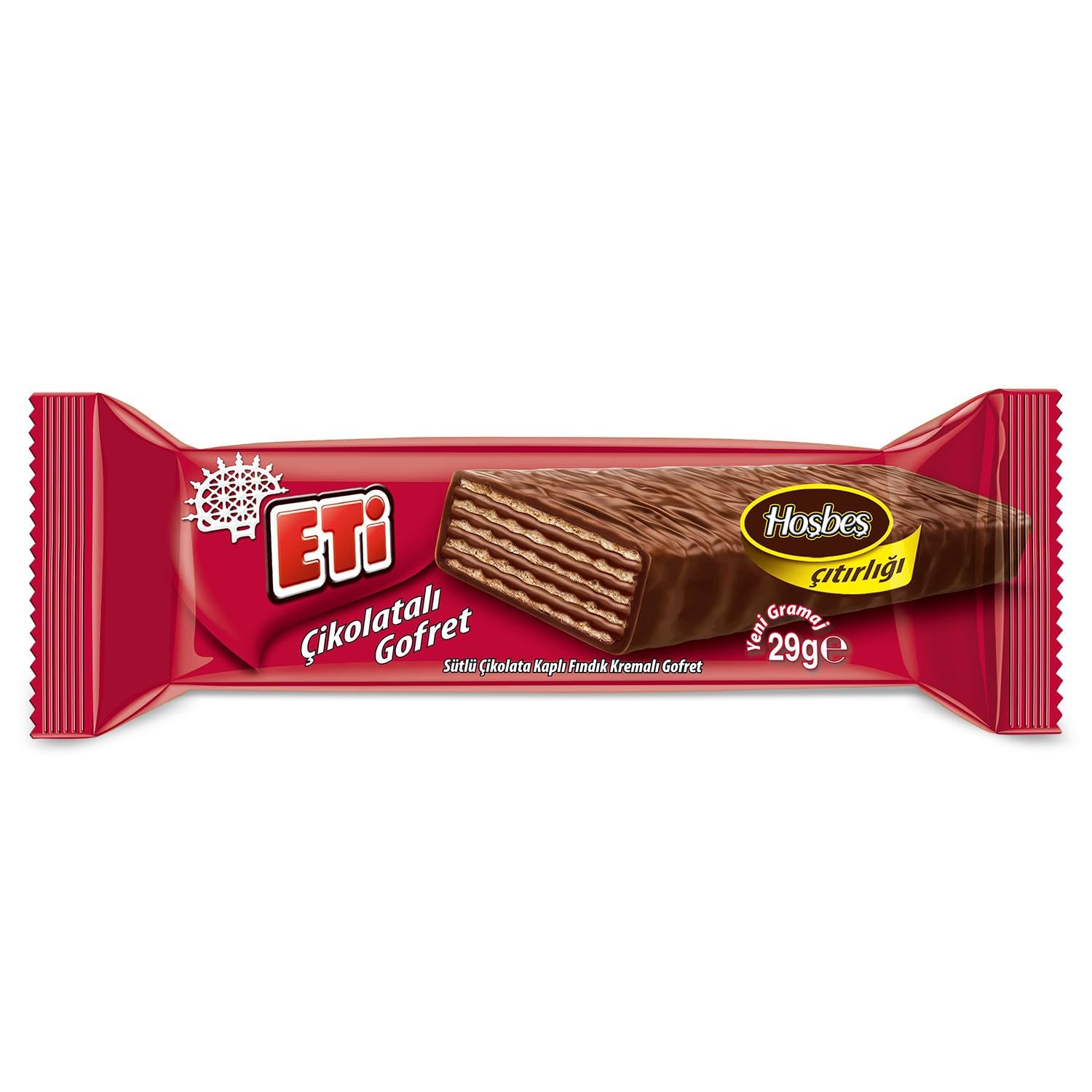 Eti Sütlü Çikolata Kaplı Fındık Kremalı Gofret 29 g x 35 Adet