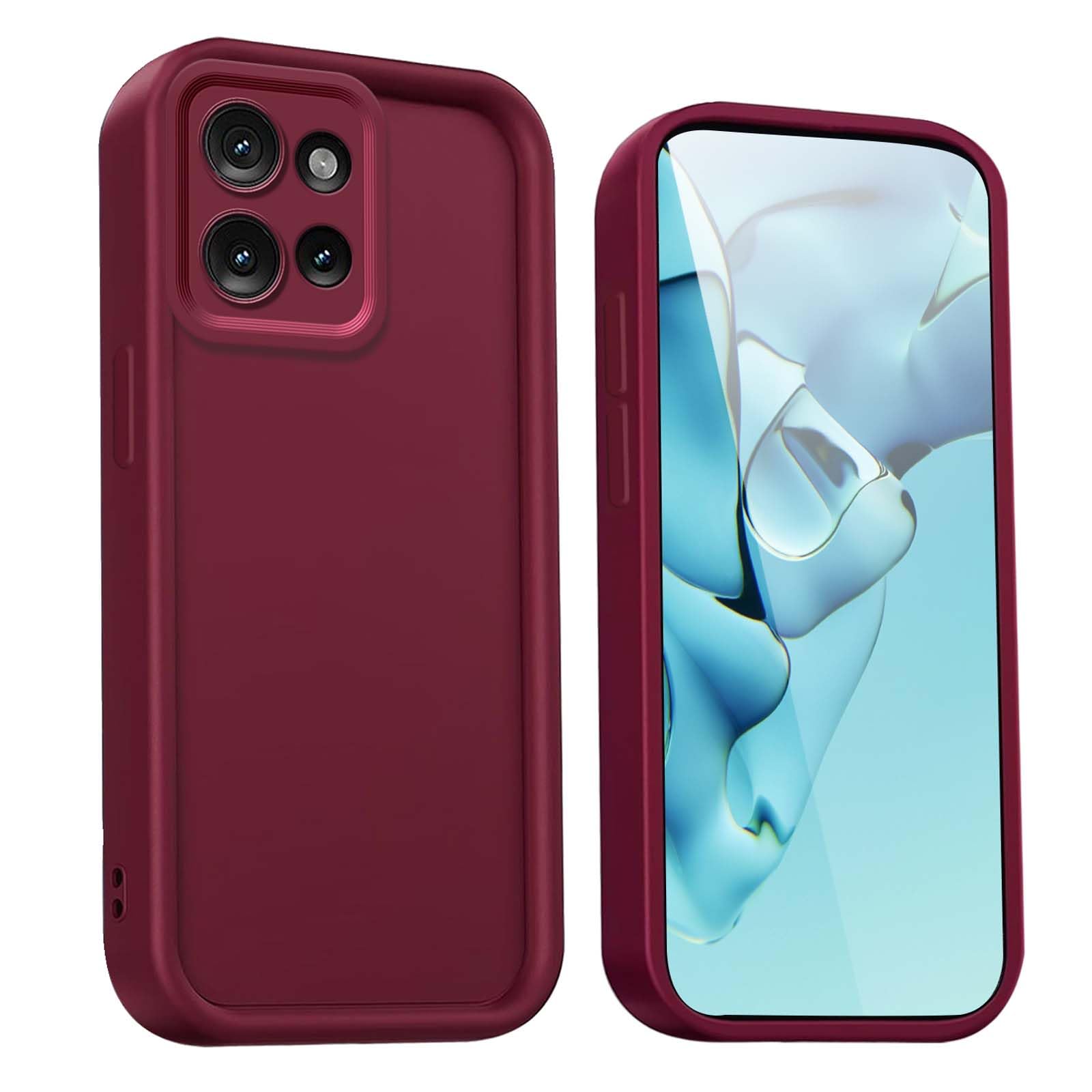 Coque Oppo A40 4G WBWONE en silicone rouge : protection antichoc élégante