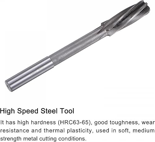 Miniatura 4 de uxcell Escariadores, 0.709 in H7 4241 de alta velocidad de acero espiral flautas torno máquina escariador fresado cortador