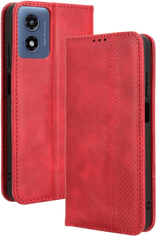 for RAZ Memory Cell Phone Case Wallet with Card Holder 2024 2025 (Not Fit 2023) [Built-in 3 Credit Card Slots] [Hidden Magnetic Closure] Premium PU Leather Wallet Case Phone Cover for Seniors