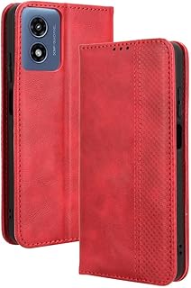 for RAZ Memory Cell Phone 2025/2024 Case, Magnetic Wallet with Credit Card Holder Kickstand Protection Flip Folio Leather Wallet Case Cover for RAZ Memory Cell Phone (2024/2025 6.5") -red