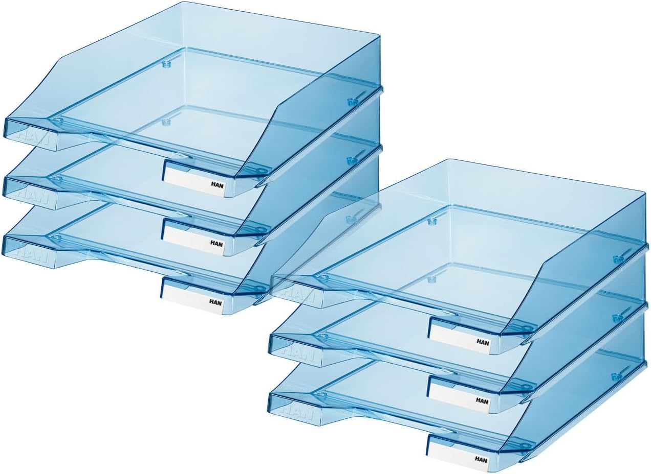 Han Standard C4 Size Letter Tray - Transparent Blue