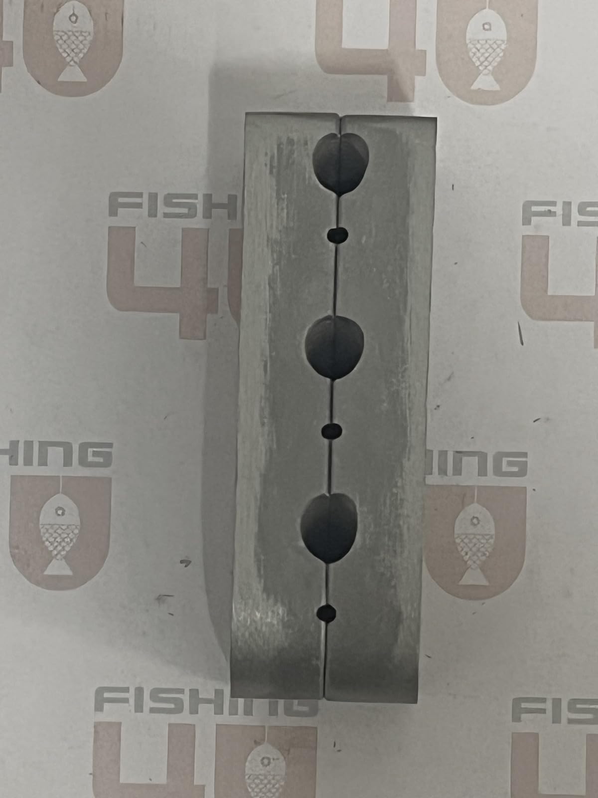 Estilo plano del aparejo del perno del molde 60-80-90g de la pesca de la pera
