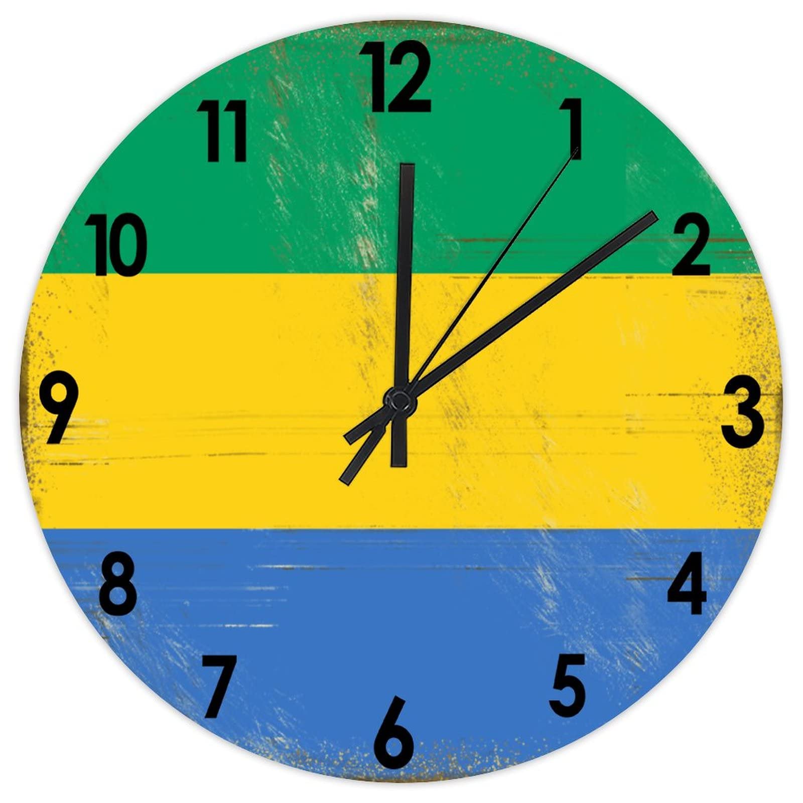 Horloge murale Gabon pour supprimer le bruit du tic-tac au bureau