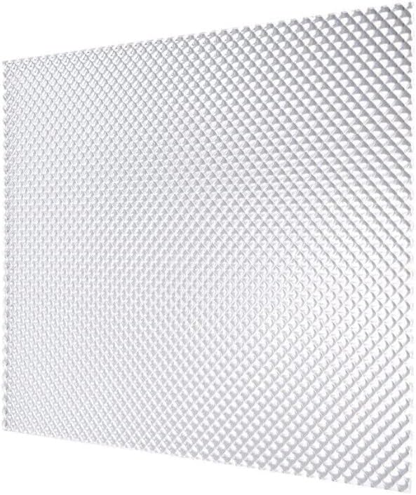 Fluorolite Plastics Clear Acrylic Prismatic Fluorescent and LED lighting Panels 4 Pack 23.75"x47.75" | 0.100" Thick Fluorescent Light Covers for Ceiling Lights, Classroom light covers for Drop Ceiling