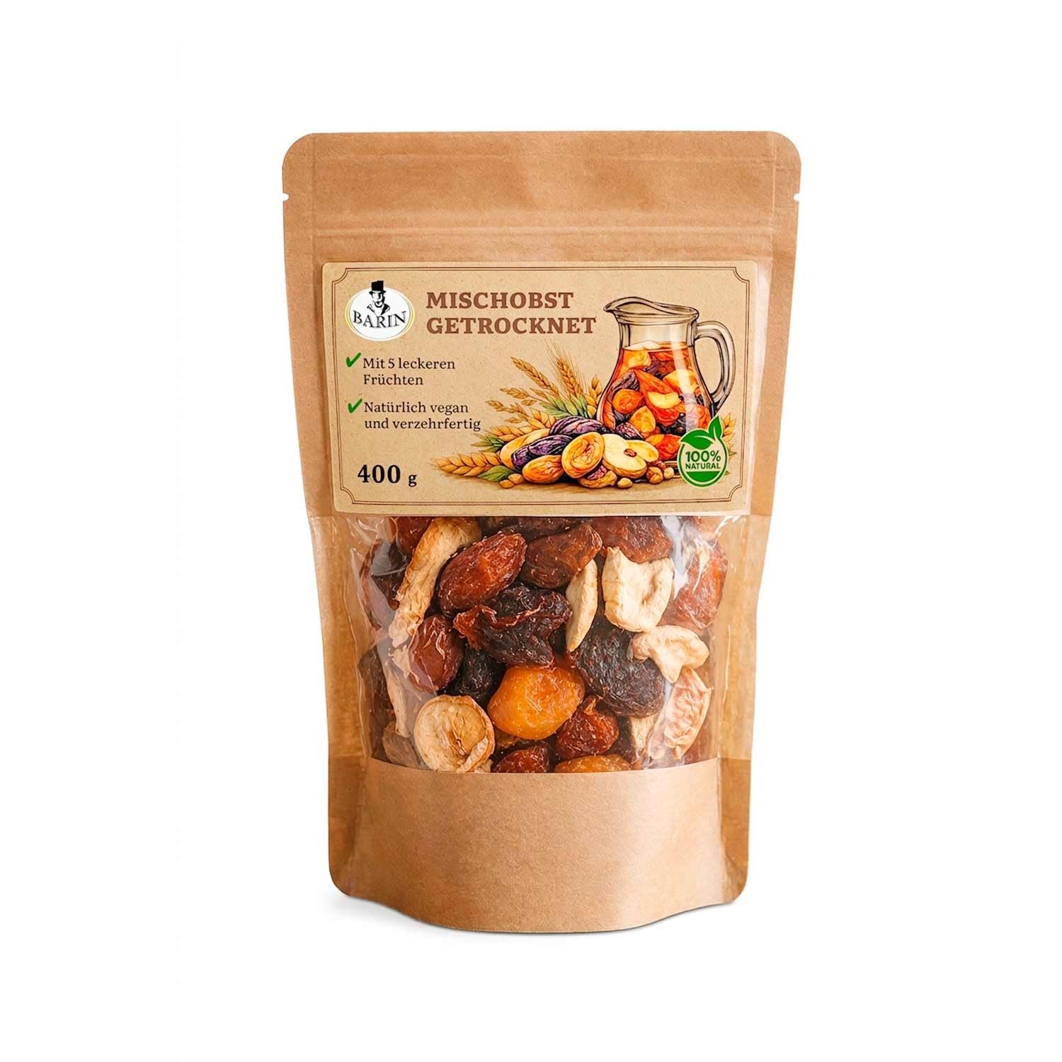 BARIN Schatzkiste Geschenkset, 1940g, 6tlg Premium-Feinkostbox mit Honig, | Pastila & Zedernüssen – Delikatessen-Präsent in Kofferdesign, ideal als Geschenk zu Weihnachten, Geburtstag & Ostern