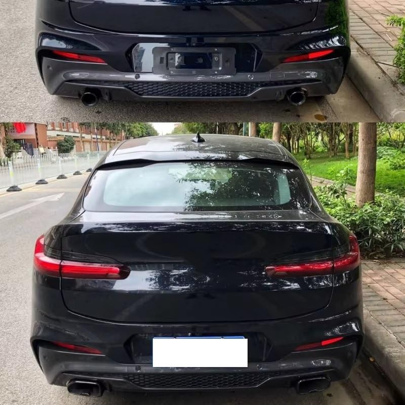 Tubo de escape cuadrado para BMW G01 G02 con acabado en acero pulido brillante 6