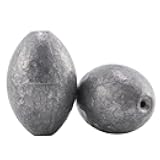 Egg Sinker Lead Fishing Weights Oval Shaped Catfishing Weights Bank River Freshwater Saltwater Fishing Bass Casting
