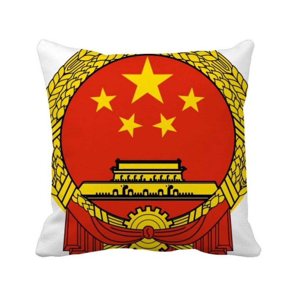 Housse de coussin emblème de la Chine décoration de canapé salon taie carrée