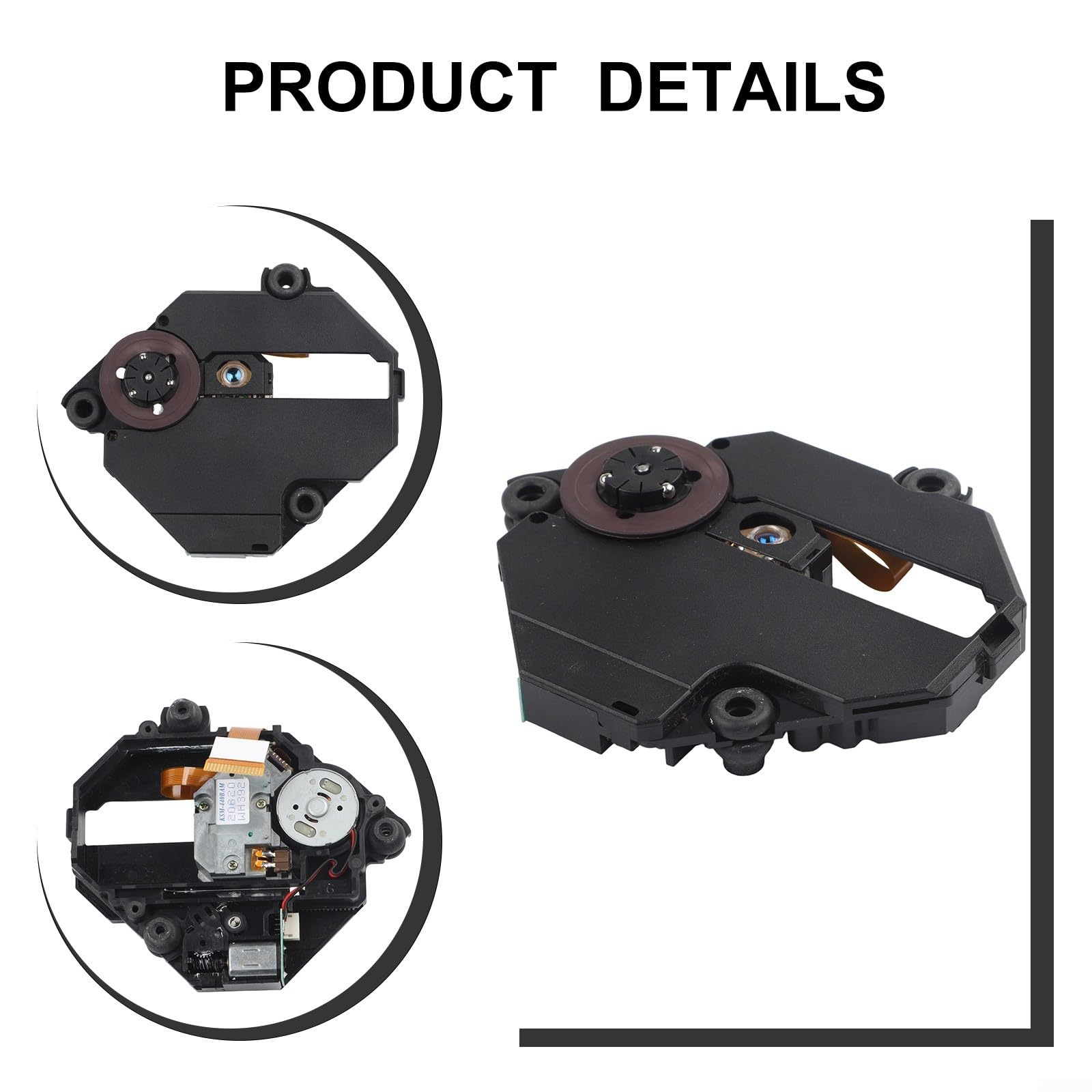 Lentille optique de rechange KSM440BAM compatible avec Sony pour console de jeu PS1 lecteur CD SCPH 1000 1001 1002 1003 Réduit les retards de chargement