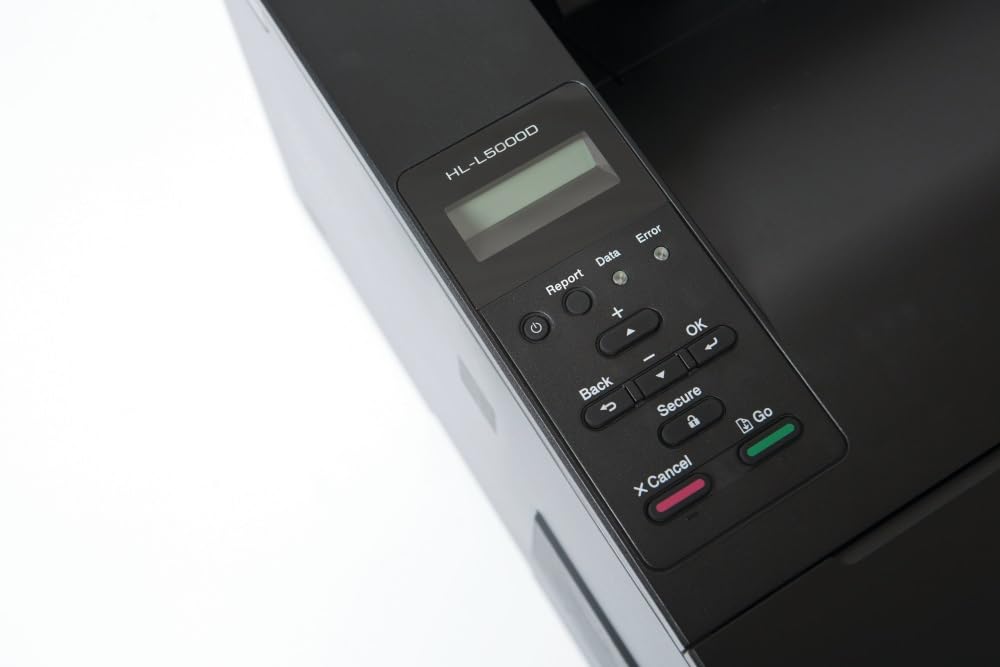 Brother HL-L5000D - Impresora láser Profesional Monocromo (Bandeja 250 Hojas, 40 ppm, USB 2.0, Memoria de 128 MB, Doble Cara automática) Color Gris carbón