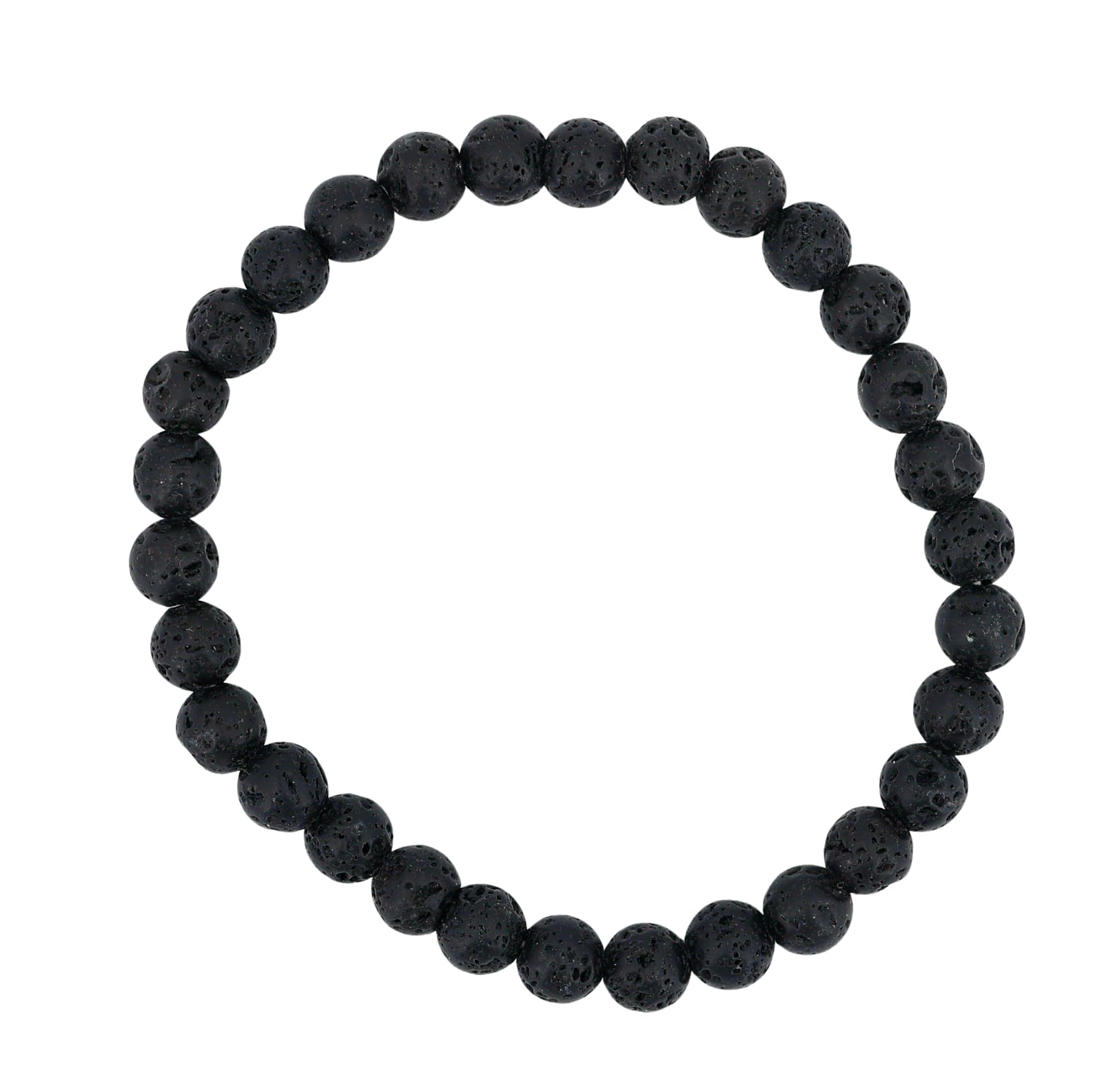 Taddart Minerals – 6 mm Kugel Armband aus natürlichen Edelsteinen auf elastischem Nylonfaden aufgezogen - handgefertigt