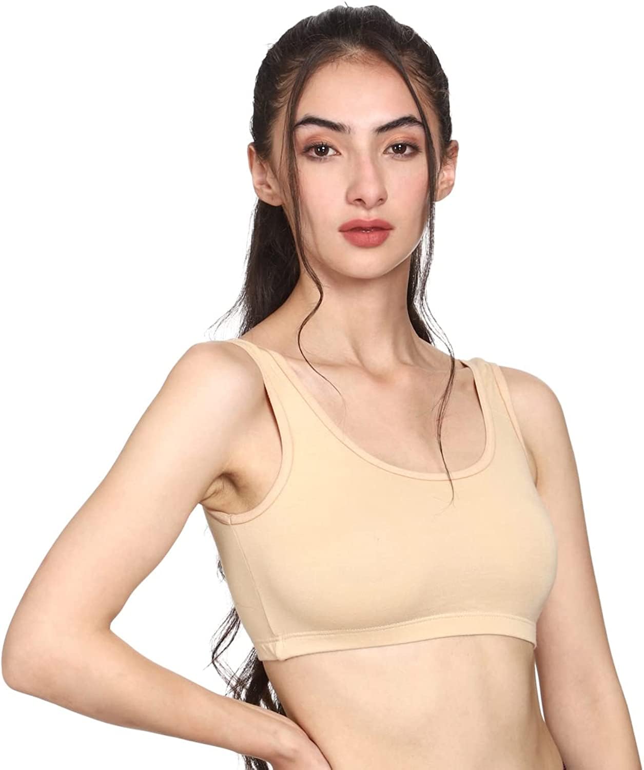 Modern Collection Women Cotton Air Sports Bra | Non Padded, Non-Wired, Anti Bacterial (Pack of 1)-image-22