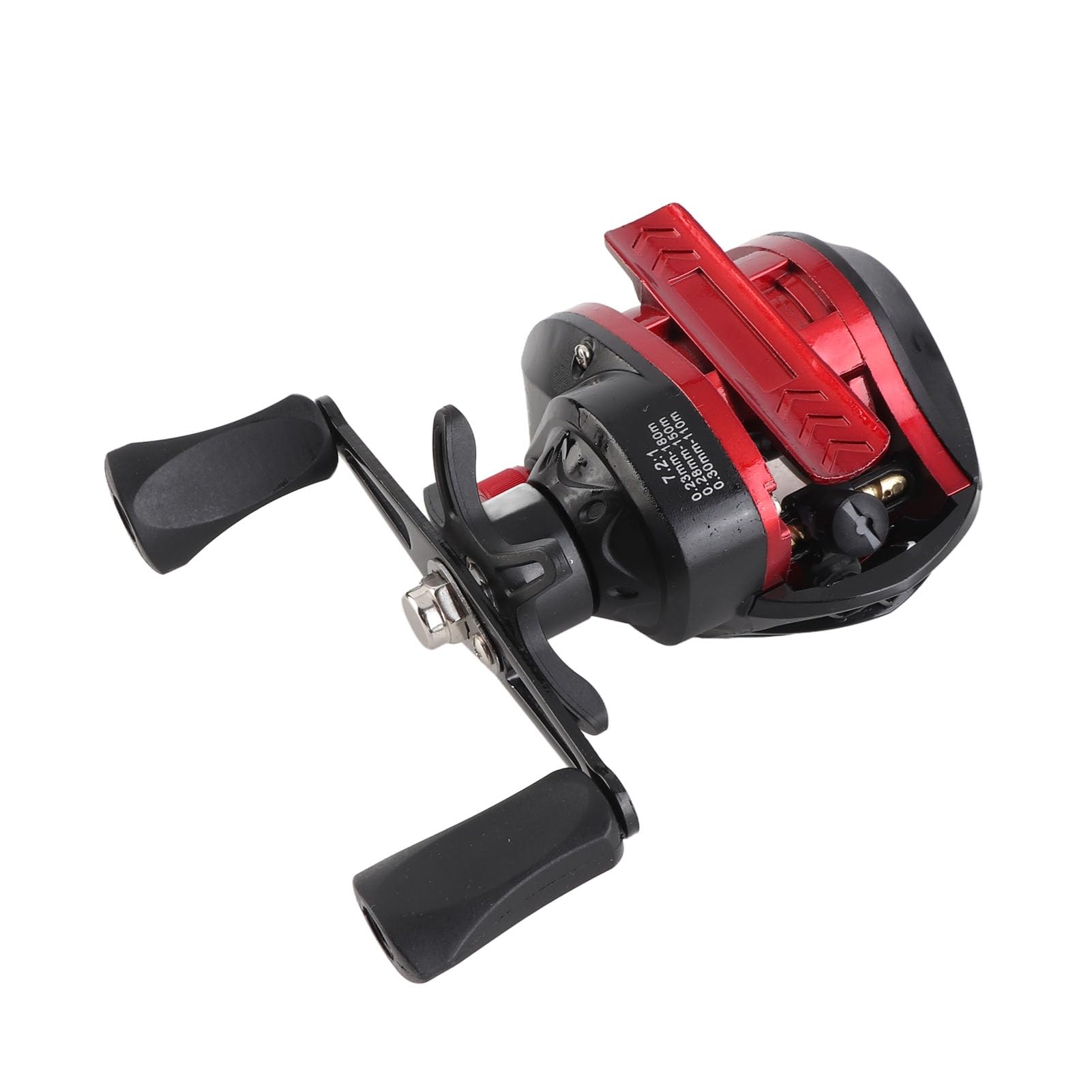 Baitcasting Reel Baitcaster Moulinet De Pêche en Métal Longue Fonte Puissant 7.2:1 Rapport De Vitesse 8kg Force De Freinage pour l'eau Salée en Eau Douce Pêche sur Glace