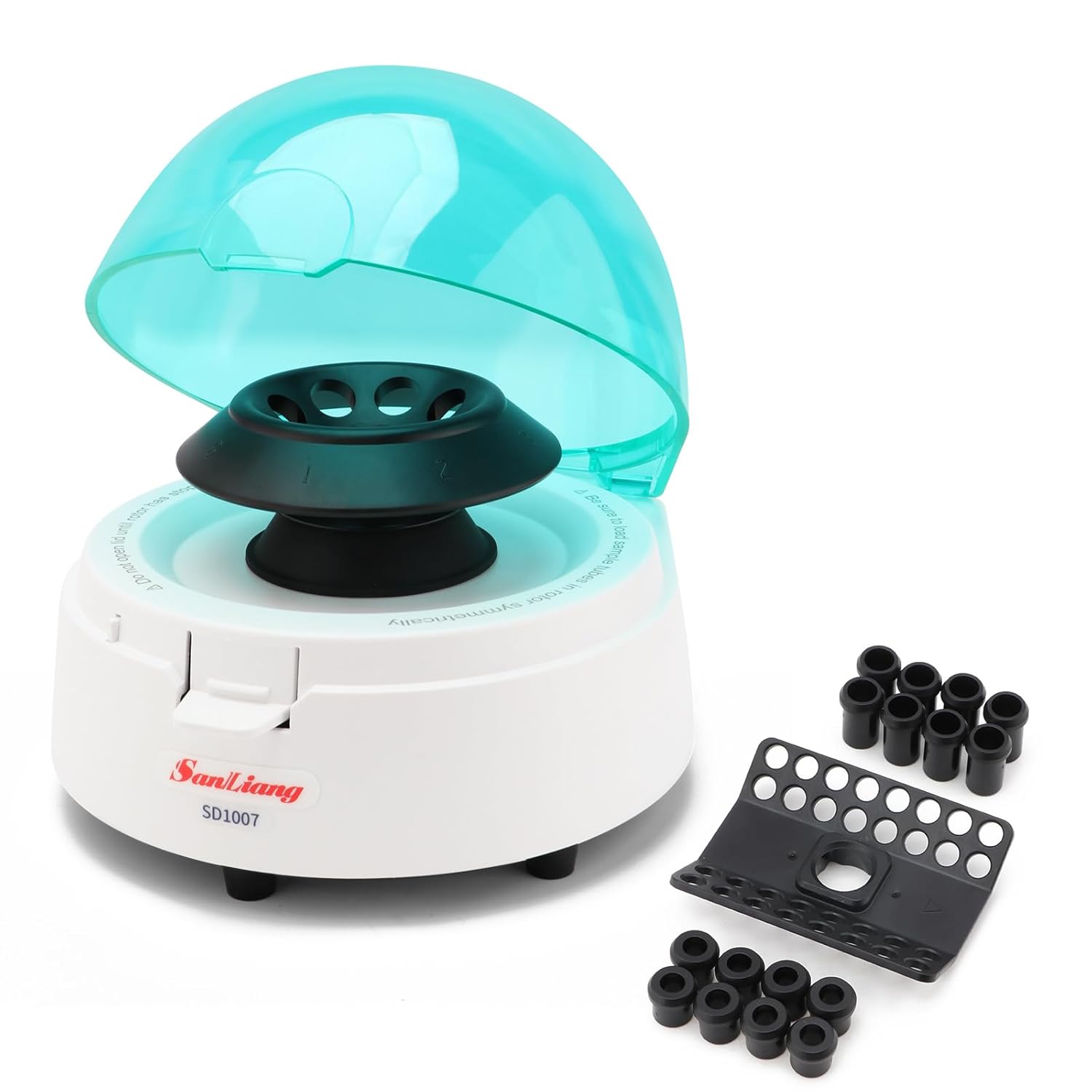 Mini Centrifuge 7000RPM Lab Benchtop Centrifuge Machine with 2 Rotors for 8 x 0.2/0.5/1.5/2.0ml and 0.2mL×32 PCR Strips, Low Noise≤45dB.