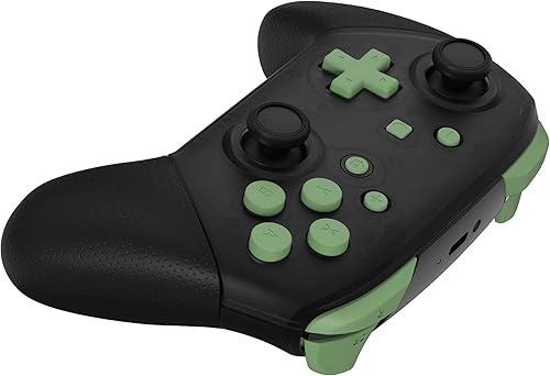 Miniatura 6 de eXtremeRate Matcha Green Repair ABXY D-pad ZR ZL L R Teclas para Nintendo Switch Pro, juego completo de botones de repuesto con herramientas para