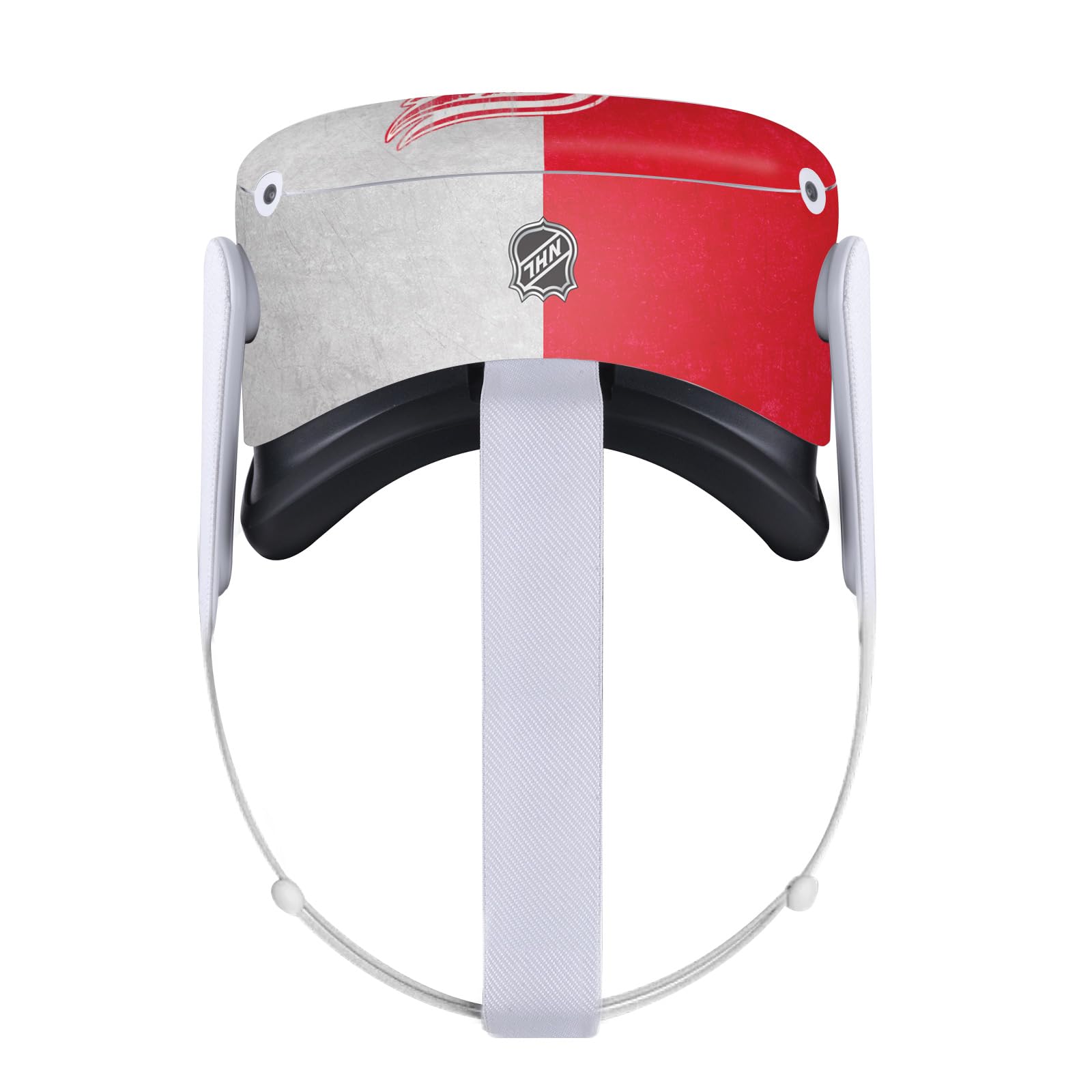 Head Case Designs Officially Licensed NHL Half Distressed Detroit Red Wings Vinyl Sticker Skin Decal Cover Compatible with Meta Quest 2