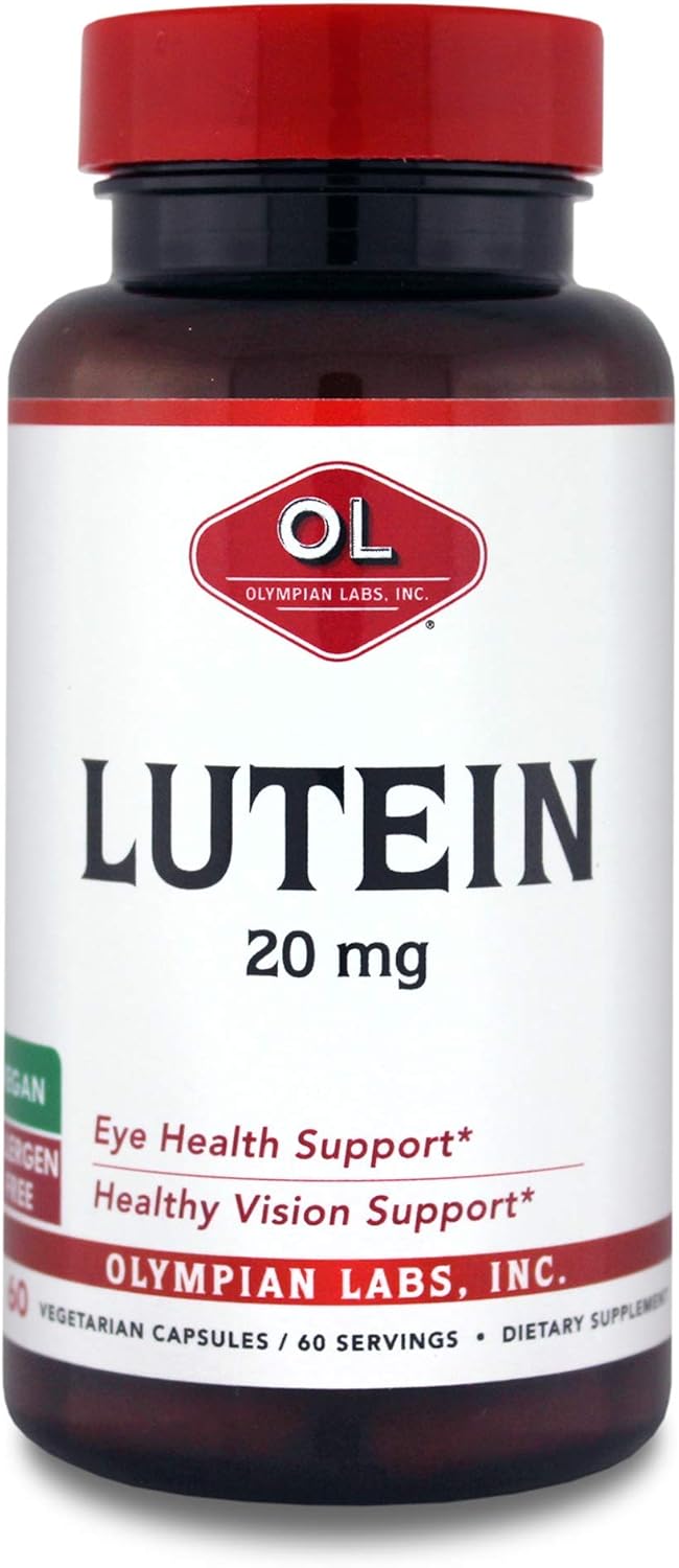 Olympian Labs Luteína 20 mg, 60 cápsulas (paquete de 1)