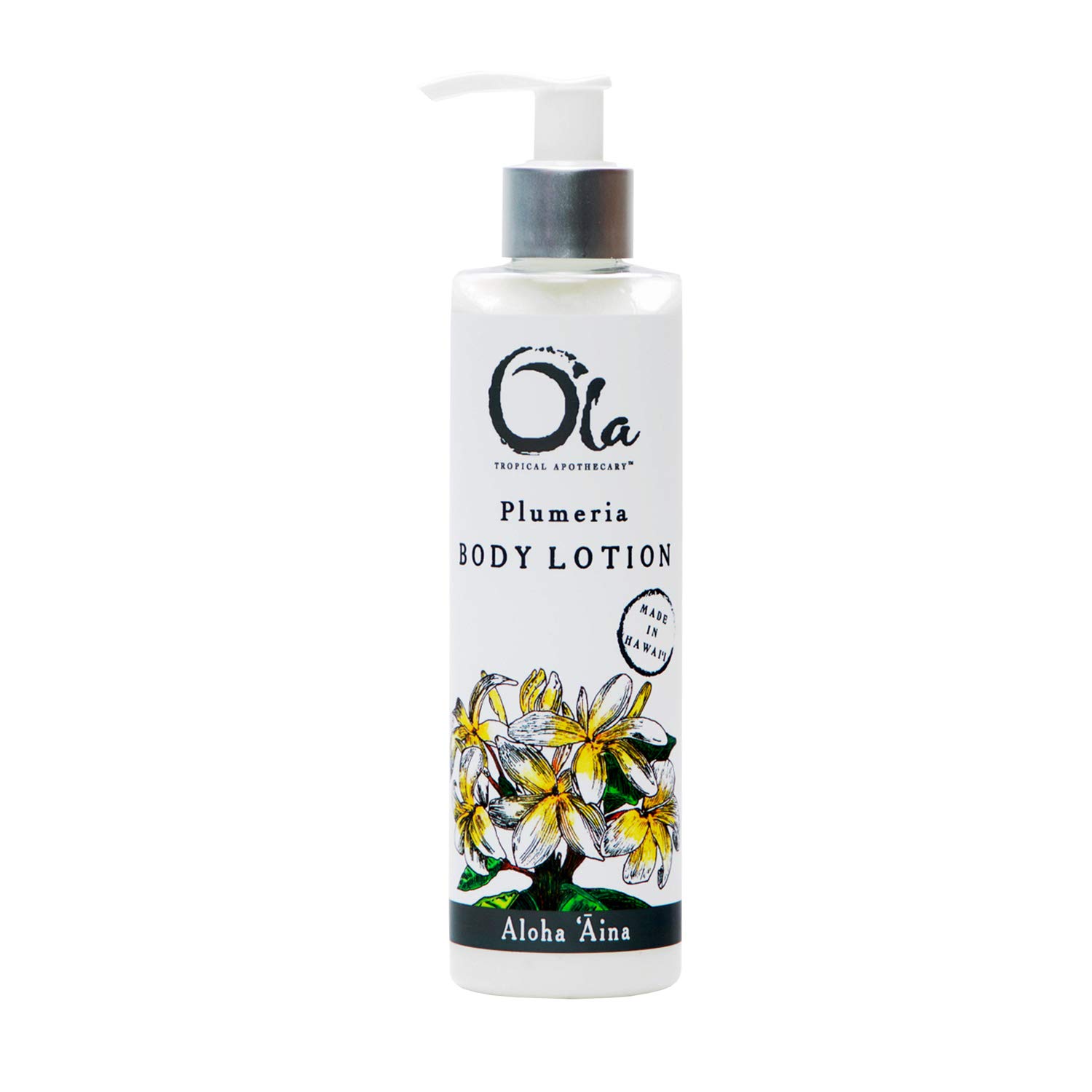 OLA TROPICAL APOTHECARY Plumeria Body Lotion with Pure Tropical Oils and Plant Extracts - 8.45 Fl Oz