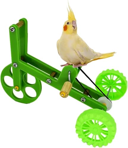 Juguete de entrenamiento de inteligencia de pájaros, rompecabezas de loro, juguete de bicicleta para pájaro pequeño y mediano, juguete educativo de