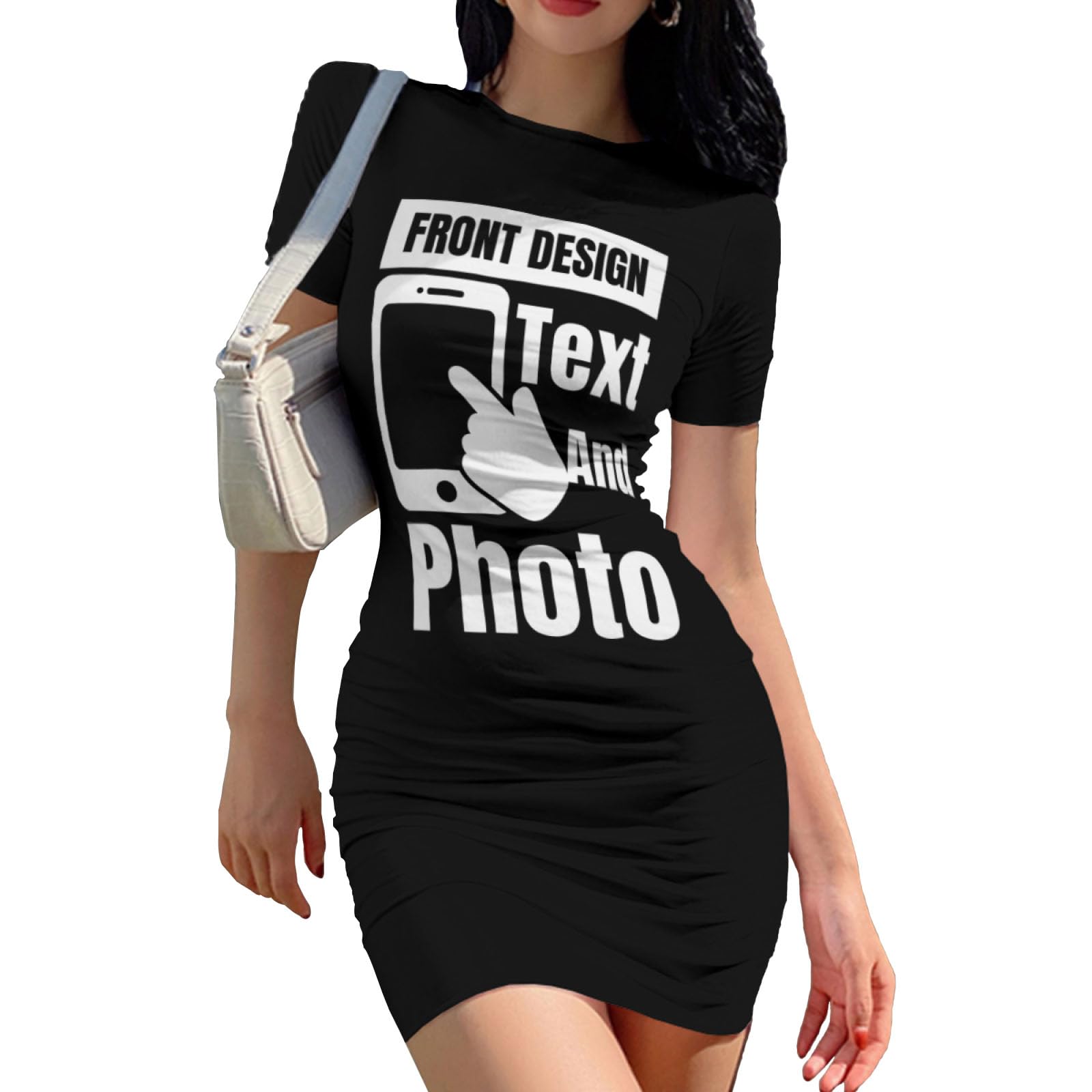 Minimalist Custom Bodycon Dress - Seamless High Waist Tight Dress - Stretchy Everyday Basics
