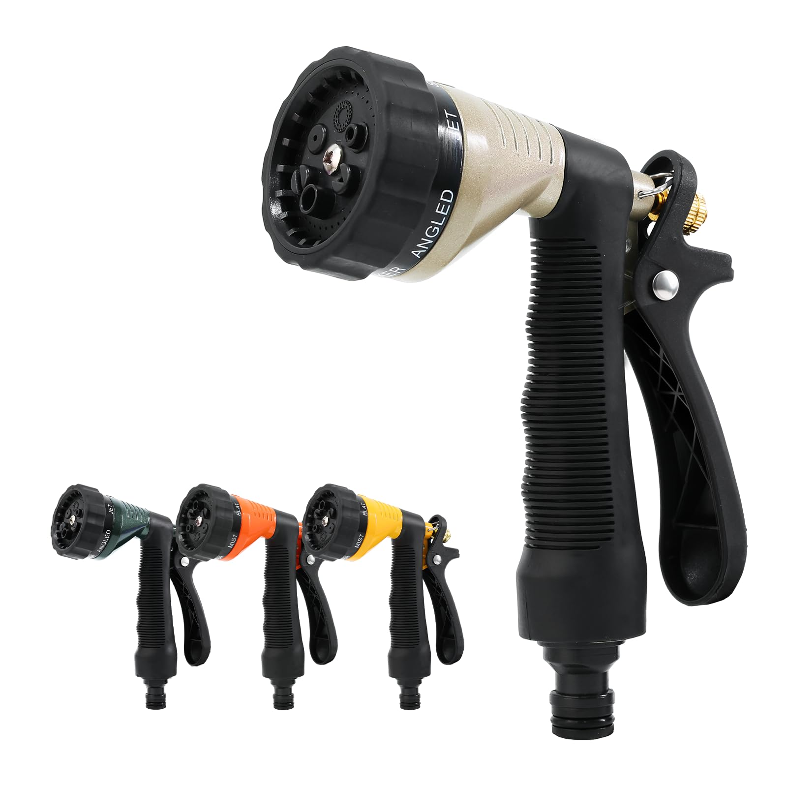RESTMO Hose Pipe Spray Gun, Heavy Duty Metal Garden Hose Spray Gun