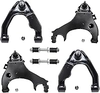 Vista 339 de Detroit Axle - Kit de suspensión delantera RWD para Chrysler 300 Dodge Challenger Charger Magnum, brazos de control superior con barras