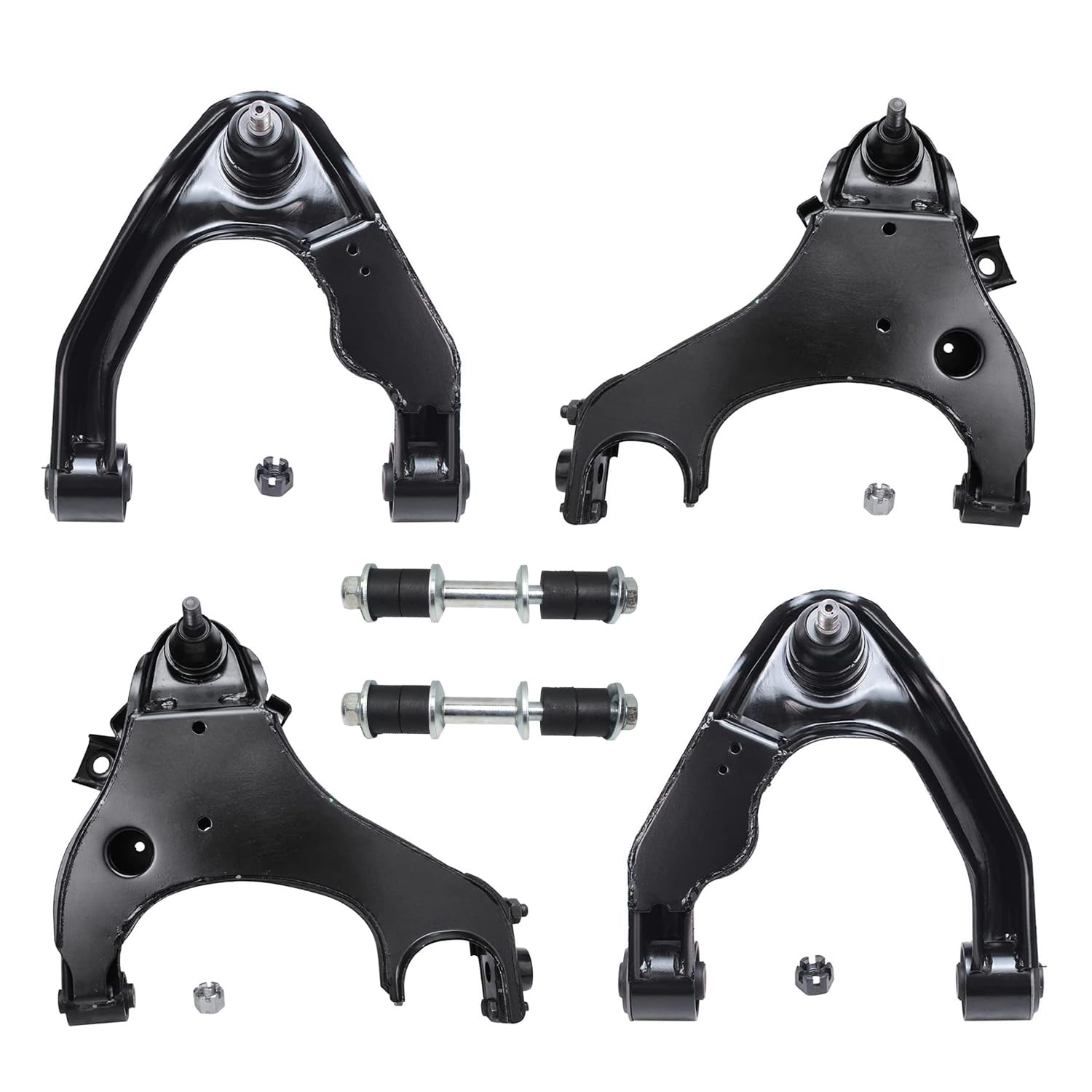 Detroit Axle - 6pc Front Control Arms Sway Bars for 2000-2004