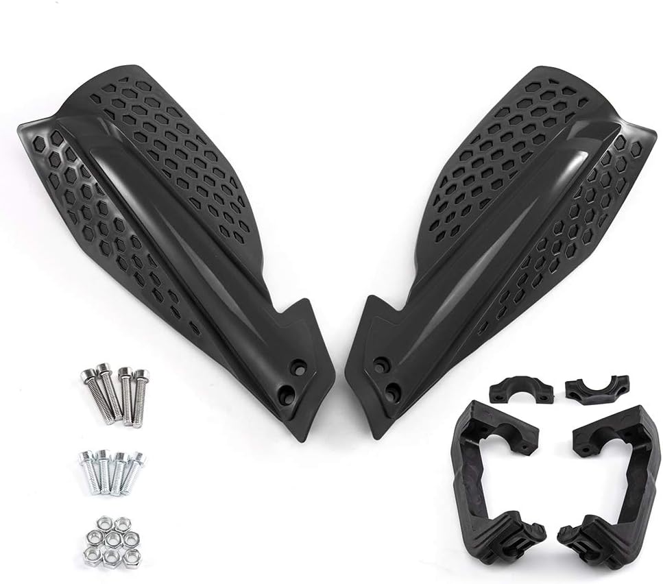 Motorcycle Hand Guards Universal 7/8" 22mm Motocross Handguard (Black-black)