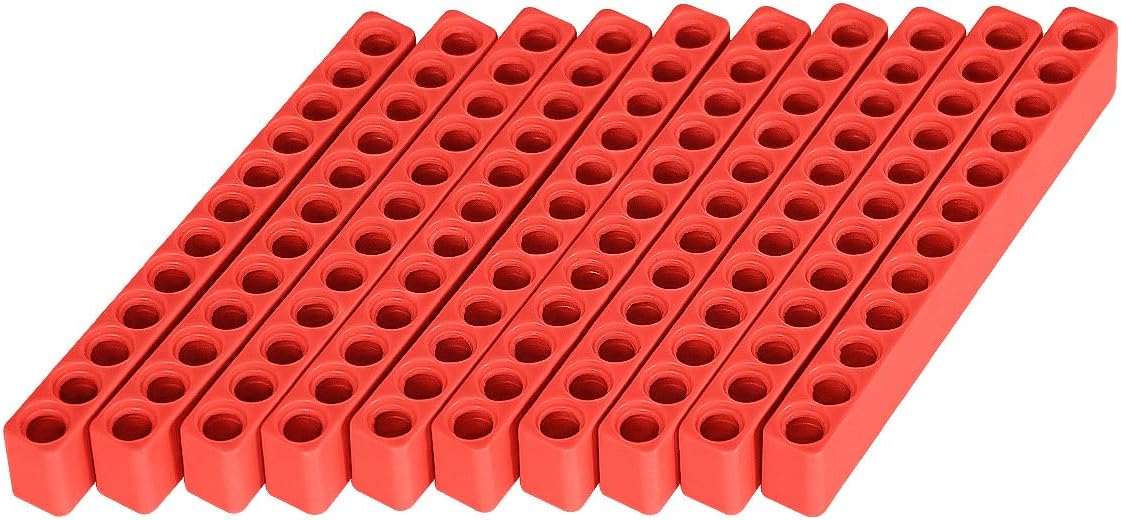 Toolcool 10 Pcs 12 Holes Hex Bit Holder Organizer Screwdriver Bit Holder 1/4 Inch Bit Storage Flexible Plastic