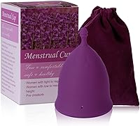 Vista 1 de Aisitelu Menstrual Cup Reusable Period Cup 100% Imported Silicone Menstrual Cup Wear for 12 Hours, Large