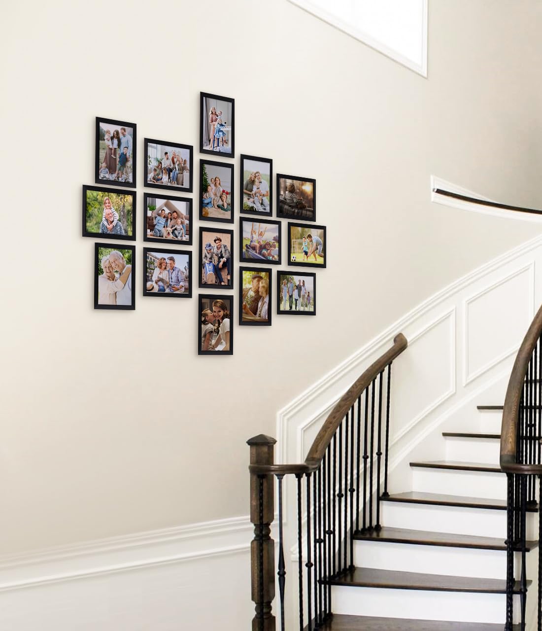 Set di 8 Cornice Foto 10x15 cm (4x6 Pollici) per Decorazione - Nero