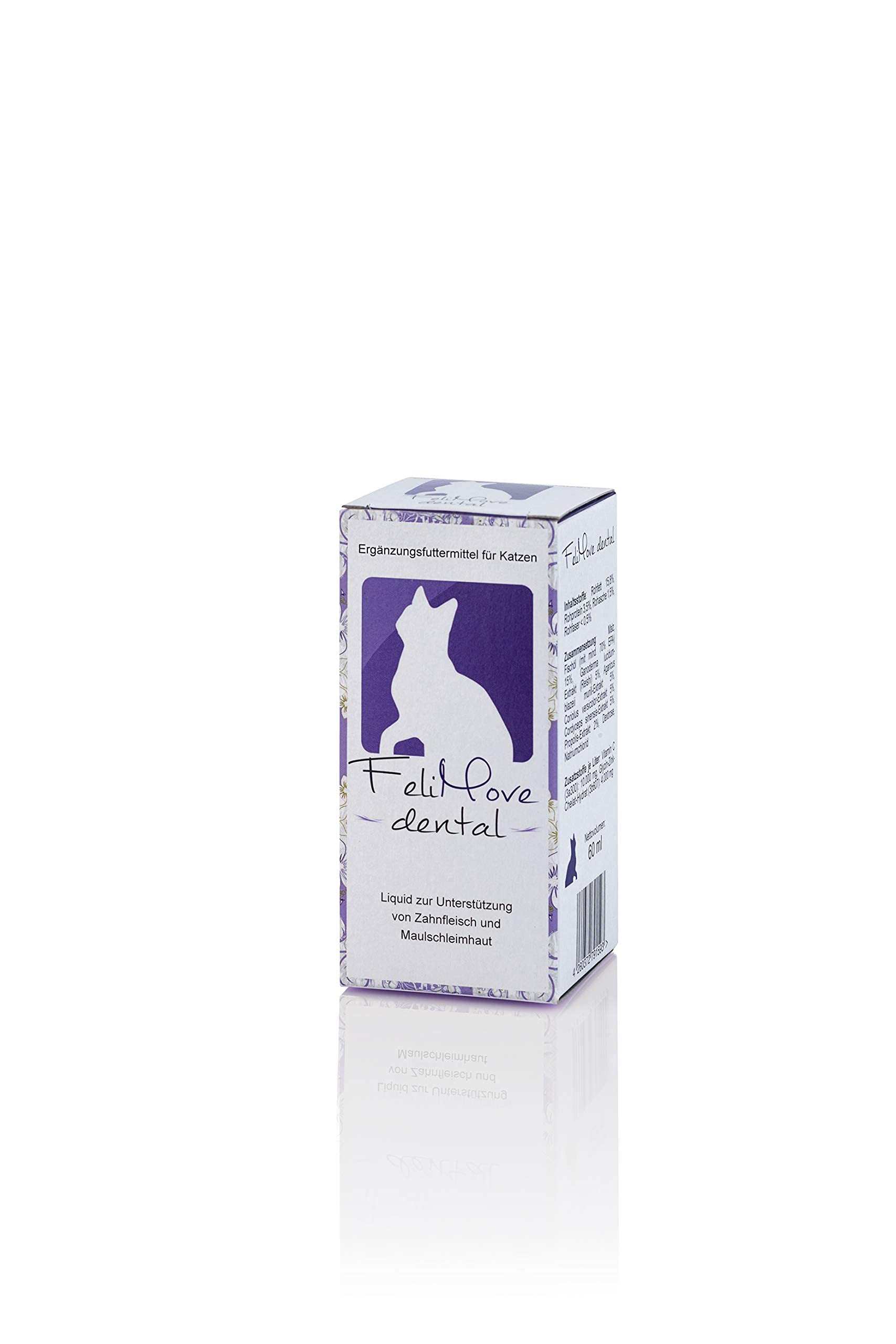 dental - Liquid für Katzen mit Vitalpilzen, Propolis, EPA und Zink (auch bei FORL, Entzündung oder Rötung des Zahnfleisch verträglich)