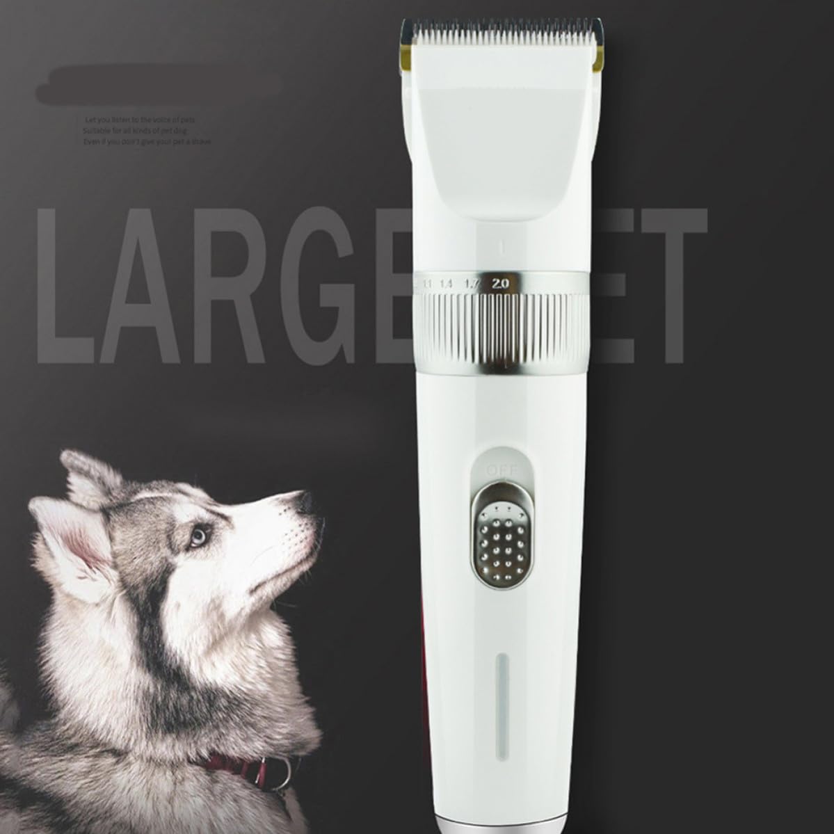 Cortapelos para Perros Profesional Fuerte Potencia y Recorte Seguro, Cargador Usb, Material Abs Cuidado del Pelo de Mascotas