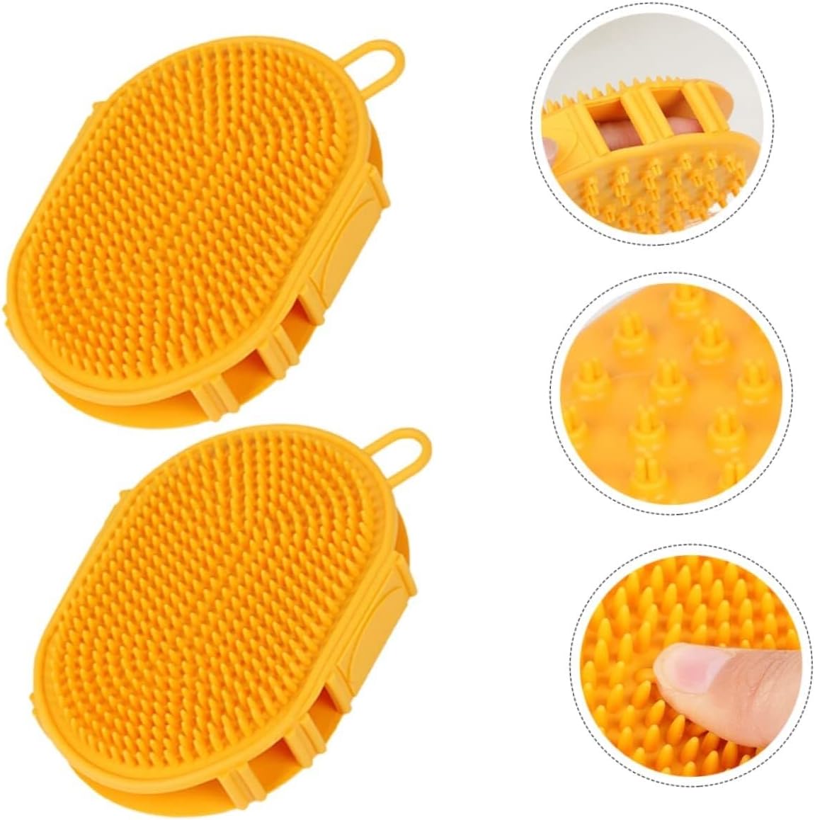POLGDW 10 Pcs Pet Cleaning Brush Short Hair Dog Brush 2 in 1 Pet Hair Puppy Cat Supply Multi Functional Cleaning Brush Cat Hair Brush Portable Dog Bath Brush The Cat Massage Brush