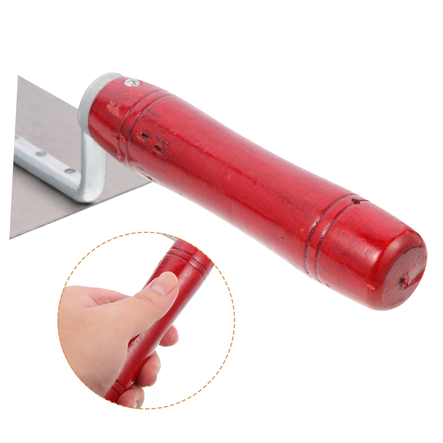 Frattone per Rasatura in Acciaio Inox 3 Pezzi Manico | Impugnatura in Legno, Design Rivettato, Livellamento e Sagomatura, Set Pratico per Lavorazioni Murarie