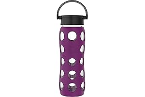 Lifefactory 22-Ounce Glass Water Bottle with Silicone Sleeve
