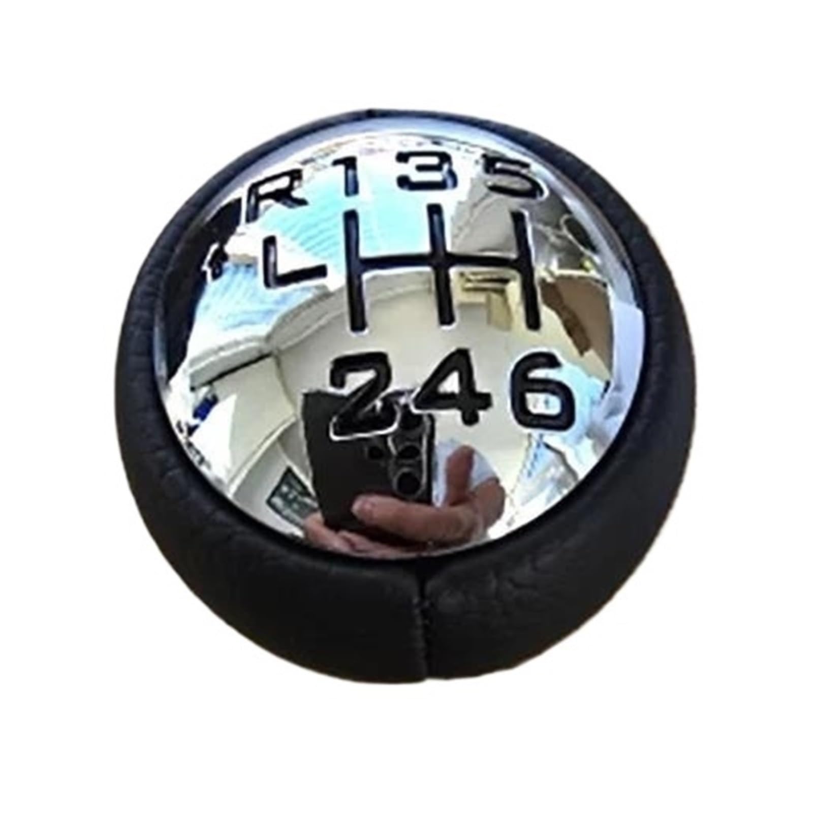 Uieowhn 6 Speed Car Gear Knob 5 Car Gear Stick Knobs For Peugeot 307 308 3008 407 5008 807(6 Speed)