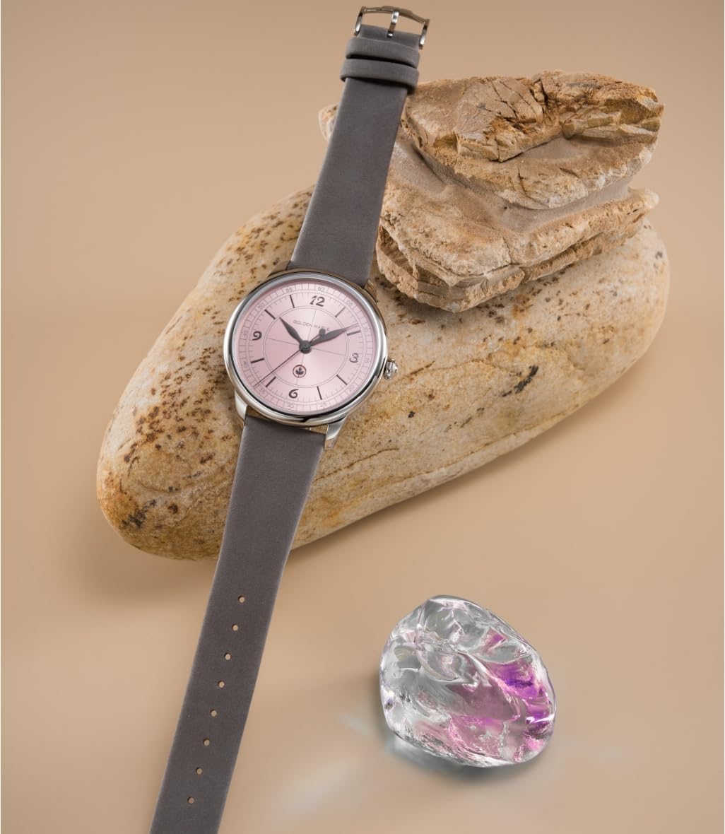 GOLDEN MAPLE Ladies Watches Swiss Quartz Movement Watches for Women Large Face Leather Watch - Image 3