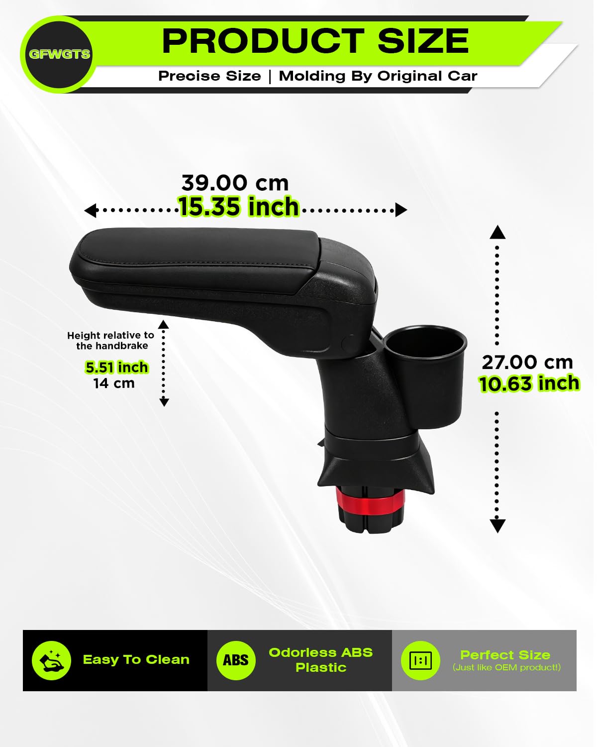 Compatibile con Leapmotor T03 EV 2024 2025 2026 Scatola portaoggetti per console centrale, per accessori Leapmotor T03 EV, bracciolo, vano portaoggetti, organizer, vassoio con tappetino