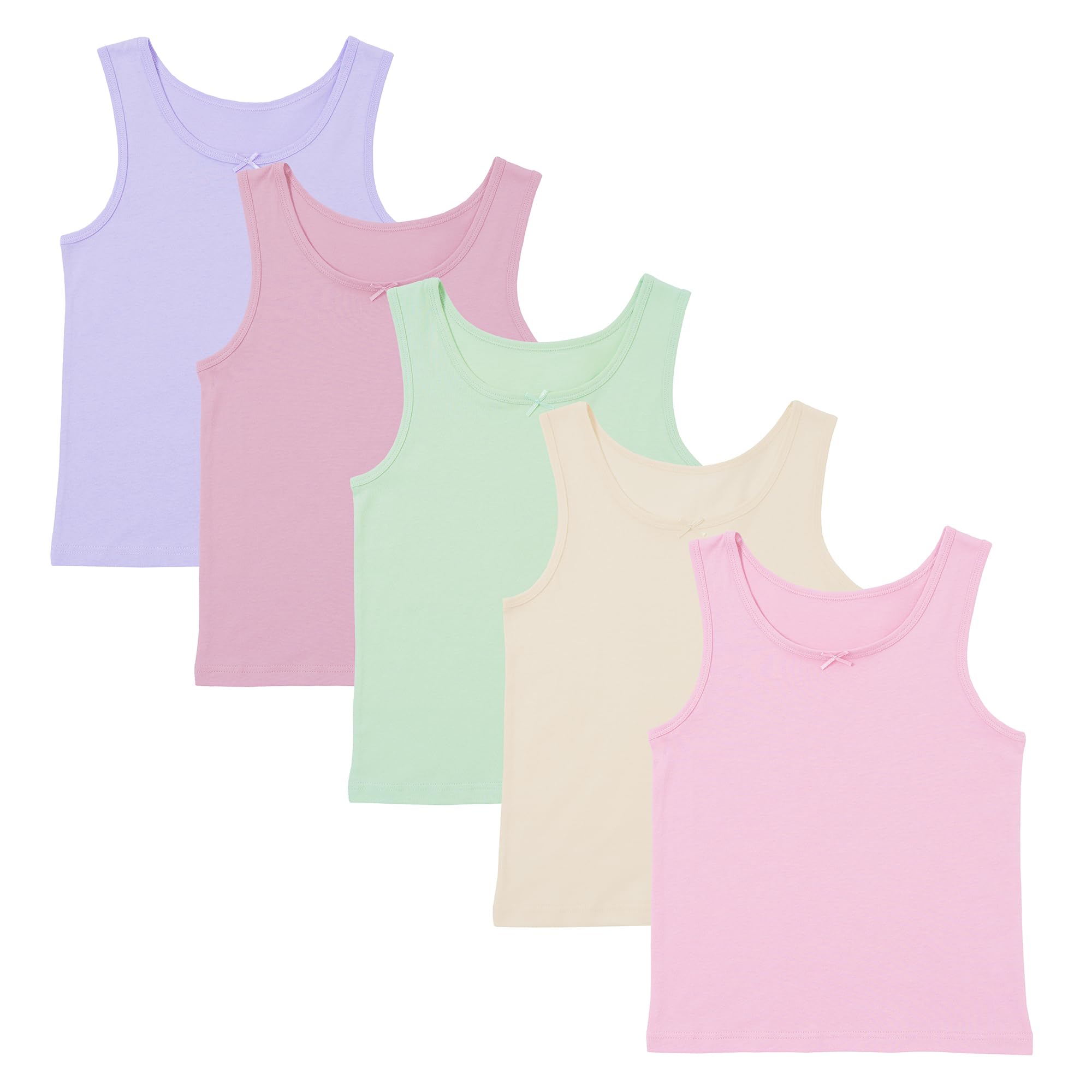 The Essentials Wardrobe Girls Assorted Tew 5 Pack Vests - 12/13 Yrs