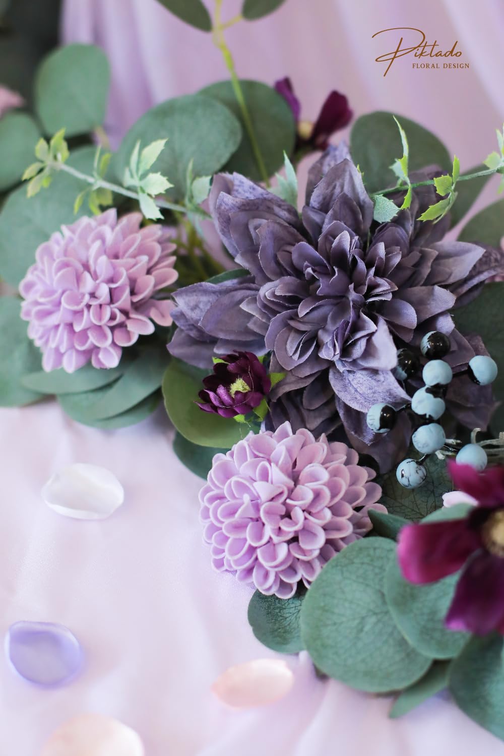 25 Fiori Artificiali Di Dalia Avorio Per Matrimoni - Rose Finte Con