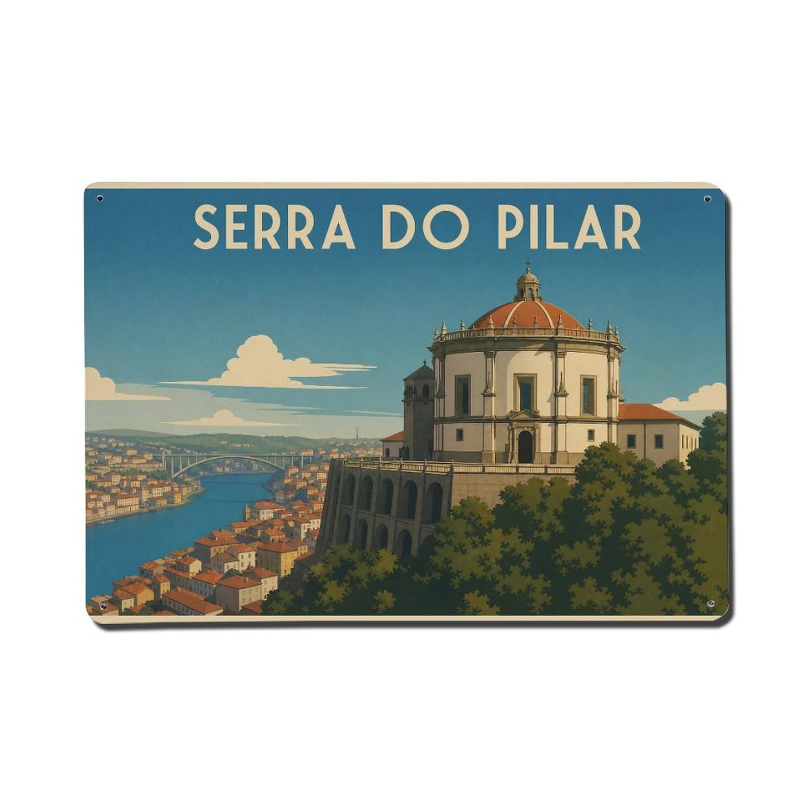 Metal Tin Sign Gaia Portugal Vintage Travel