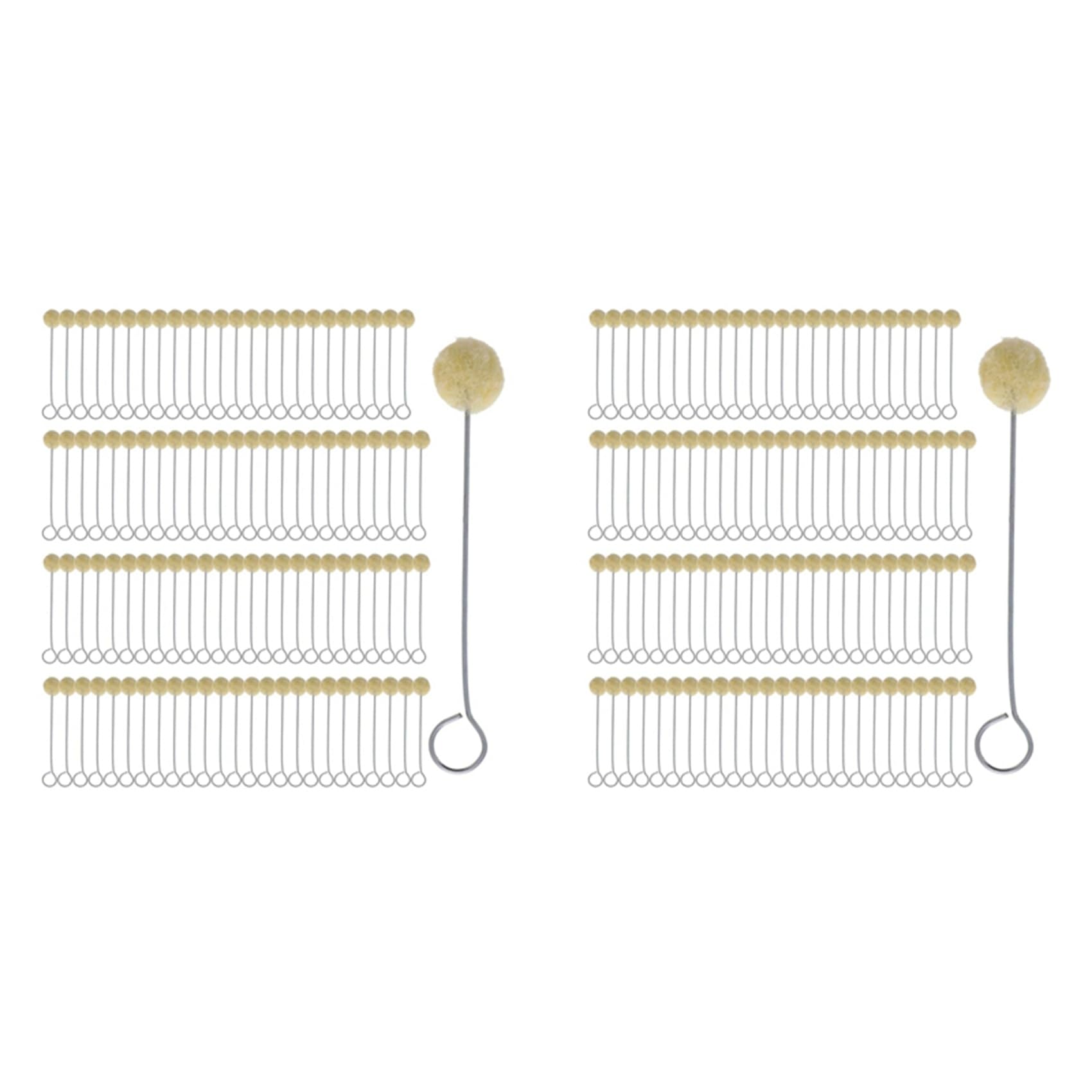 Jnchdghwa As Shown Wool Daubers Ball Brush,Applicator Tool For Leather Dye, Staining, Crafting, Diy Crafts Projects, Contact Cement 200Pcs