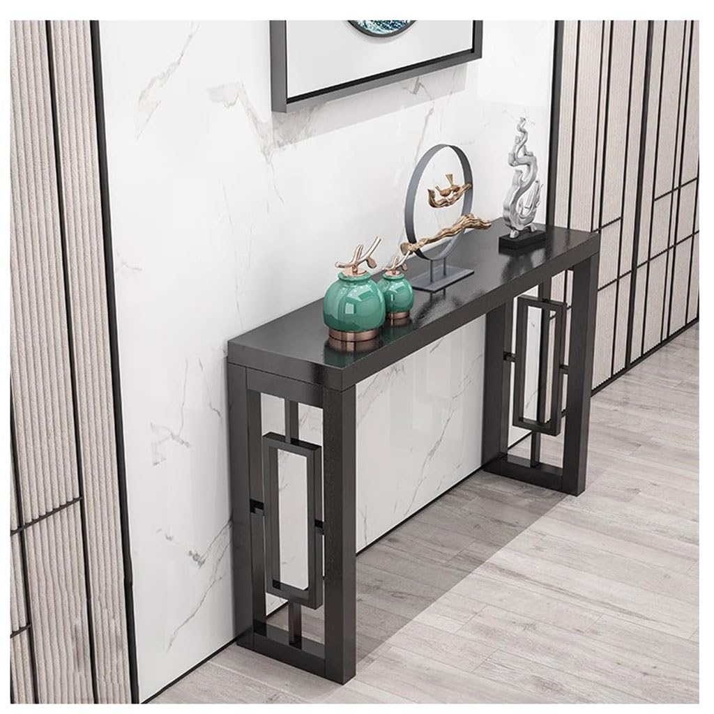 ENGENDER Console Tables Chinese Solid Wood Entrance Table Foyer Modern End View Strip Case Against The Wall Narrow Offering(100 * 30 * 75cm,B)