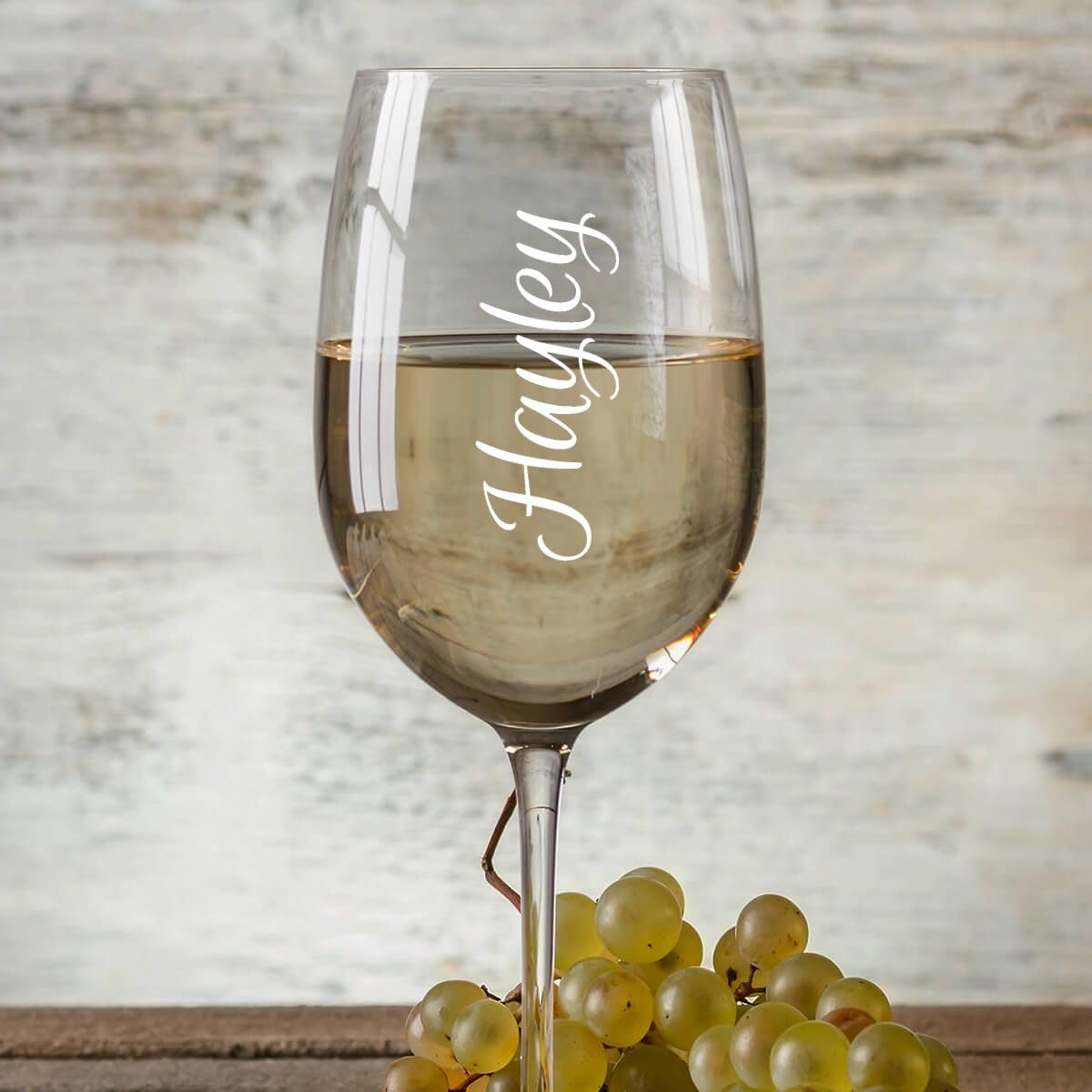 BGExpress Engraved Personalised Wine Glass Gifts for Her for Him (Vertical Name) 17oz Wedding Birthday Wife Girlfriend Gifts